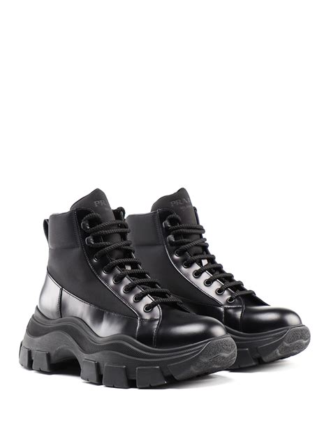 prada sport snow boots|Prada pegasus chunky ankle boots.